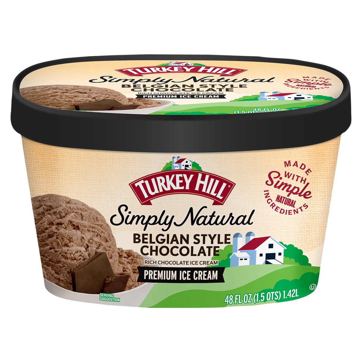 slide 1 of 2, Turkey Hill T.Hill Ic Nat Choc, 48 fl oz