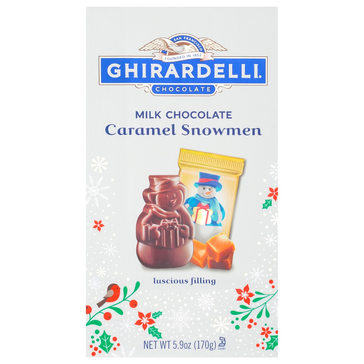 slide 1 of 9, Ghirardelli Caramel Milk Chocolate Snowmen 5.9 oz, 5.9 oz