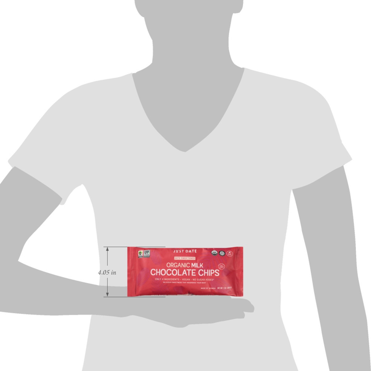 slide 4 of 14, Just Date Organic Milk Chocolate Chips 7 oz, 7 oz