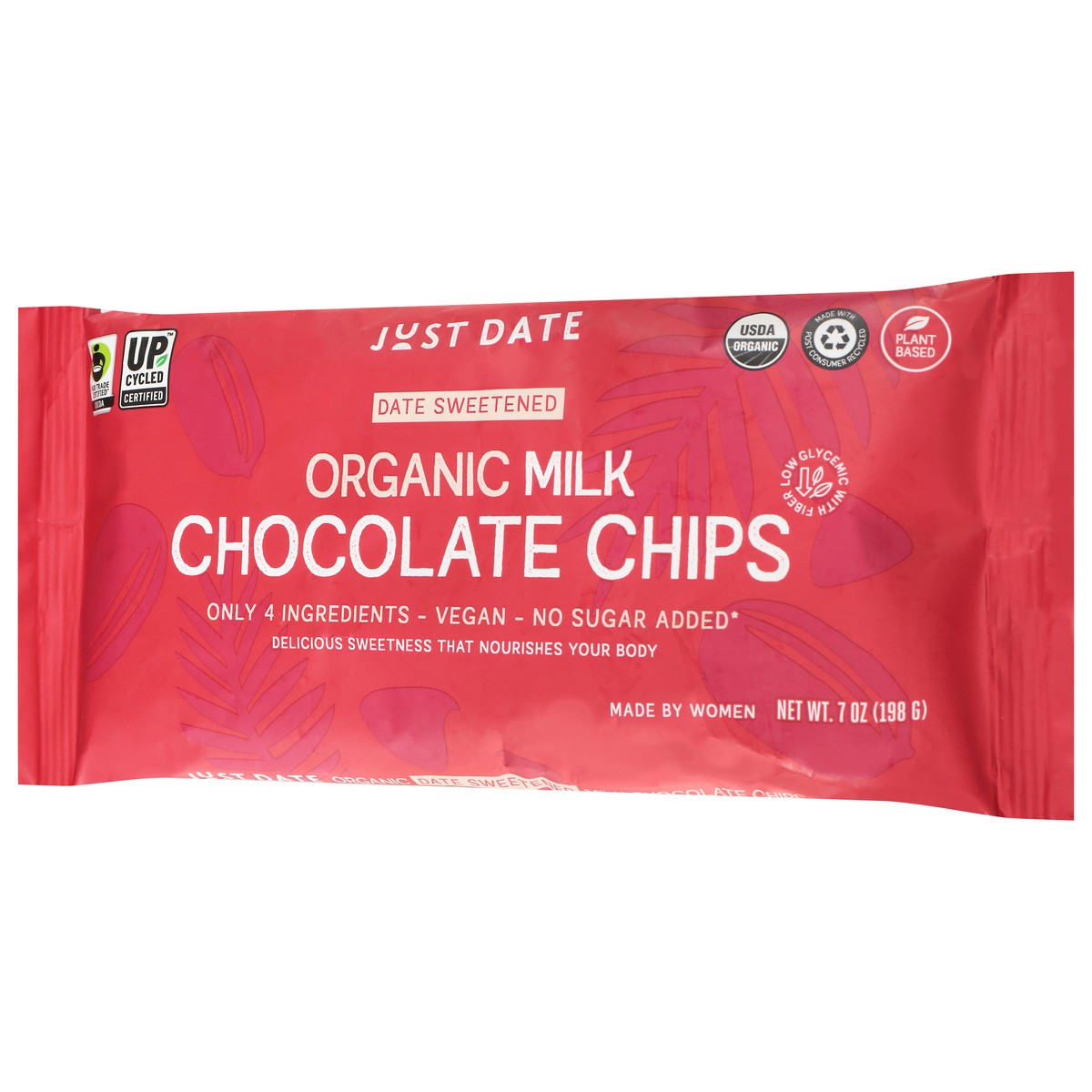 slide 5 of 14, Just Date Organic Milk Chocolate Chips 7 oz, 7 oz