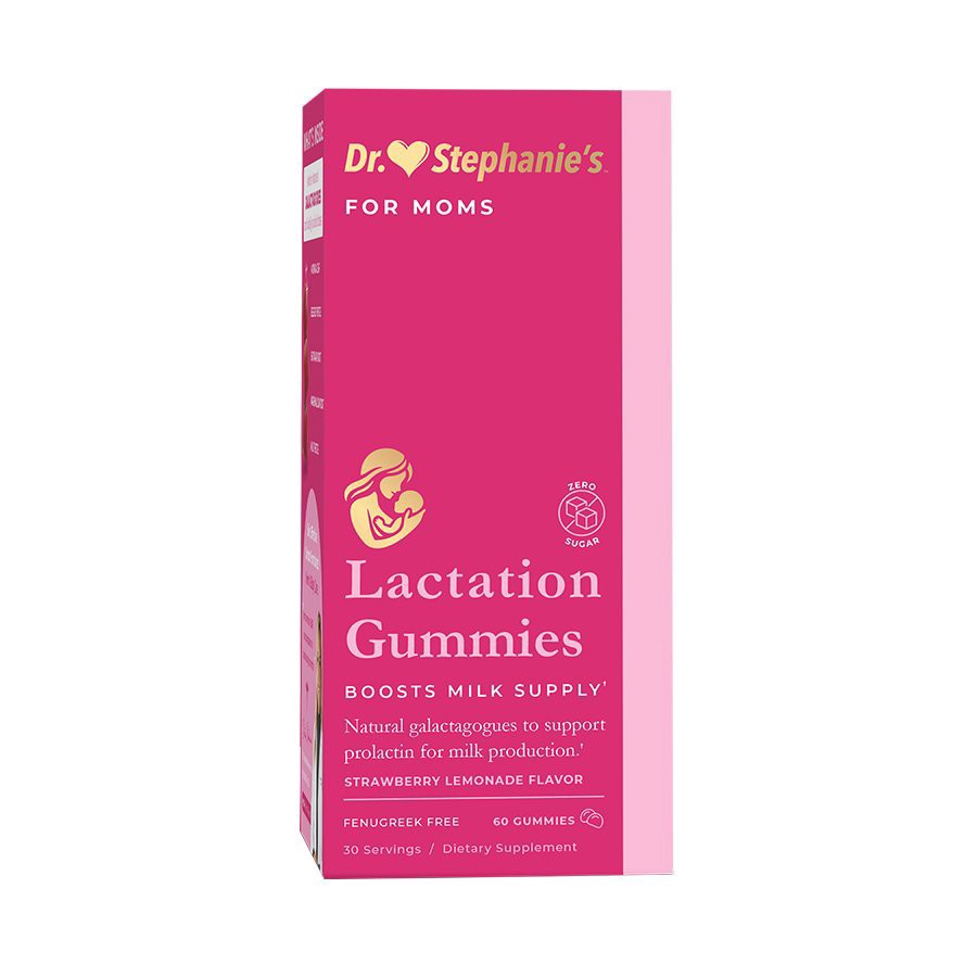 slide 1 of 1, Dr. Stephanie's Lactation Gummies - Strawberry Lemonade, 60 ct
