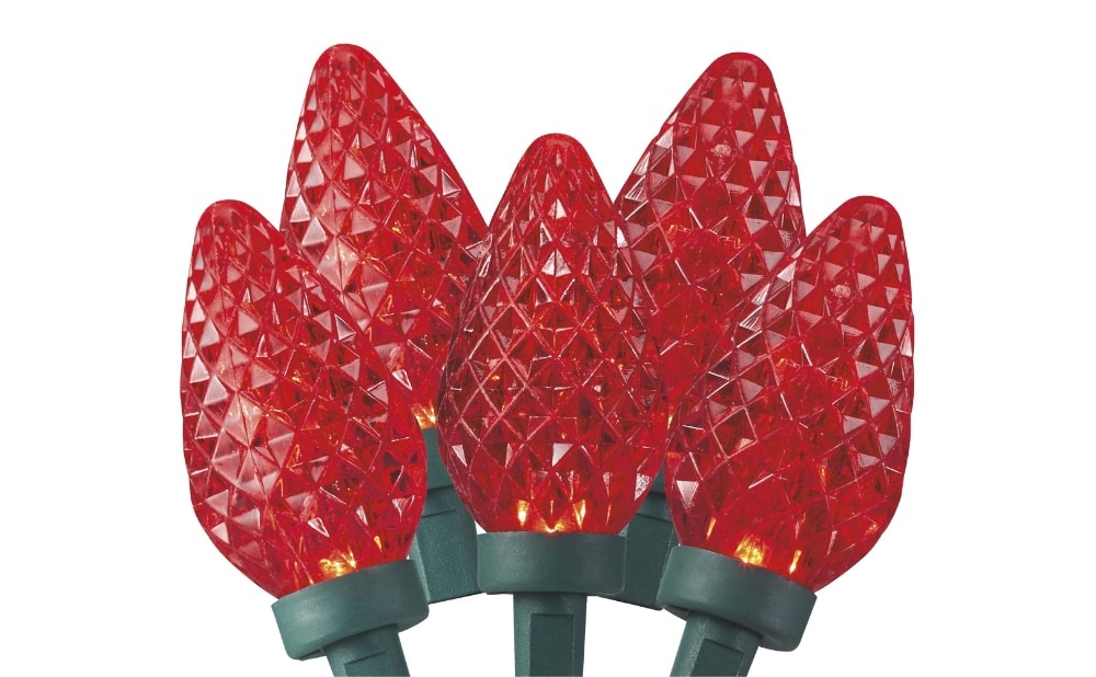 slide 1 of 1, Holiday Home C9 Led String Lights - Red, 35 ct