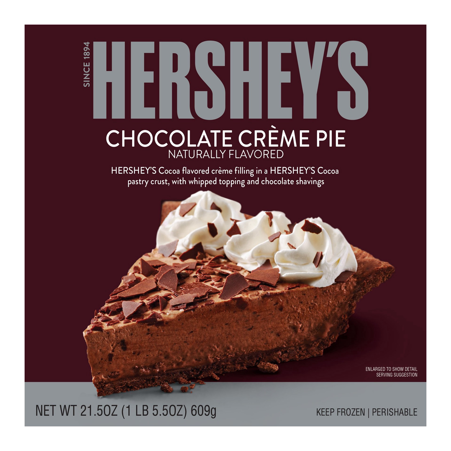 slide 1 of 1, Hershey's Chocolate Crème Pie, 21.5 oz