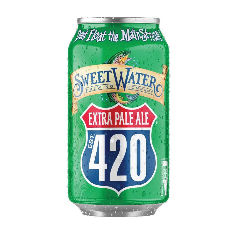 slide 5 of 10, SweetWater Brewing Company 420 Extra Pale Ale Beer - 6pk/12 fl oz Cans, 6 ct; 12 oz