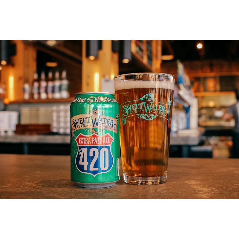 slide 9 of 10, SweetWater Brewing Company 420 Extra Pale Ale Beer - 6pk/12 fl oz Cans, 6 ct; 12 oz