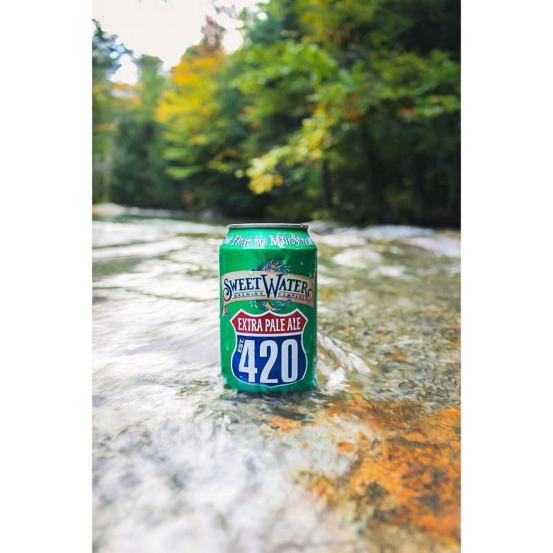 slide 4 of 10, SweetWater Brewing Company 420 Extra Pale Ale Beer - 6pk/12 fl oz Cans, 6 ct; 12 oz