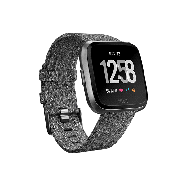 slide 1 of 2, Fitbit Versa Smart Watch Se Charcoal Woven, 1 ct