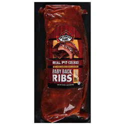 Brookwood Farms Real Pit-Cooked Baby Back Ribs with Sweet Carolina Style BBQ Sauce - 24 oz