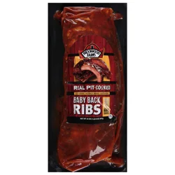 Brookwood Farms Pork Bbq Back Loin Ribs - 24 Oz