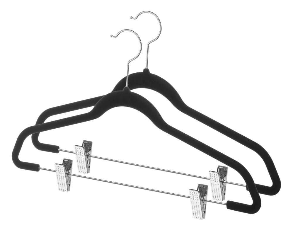 slide 1 of 1, Whitmor NON BRAND Spacemaker Suit Hangers With Clips, 1 ct