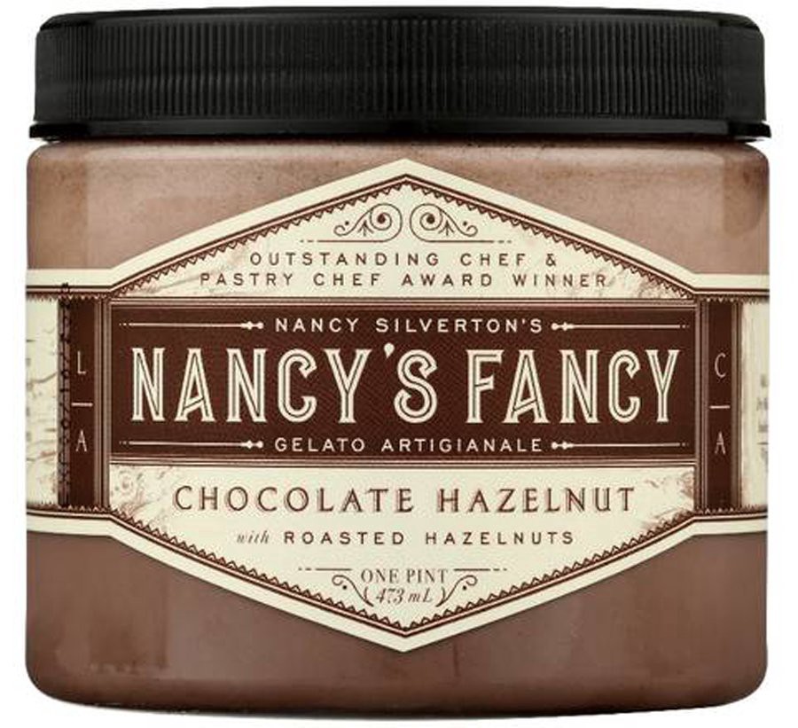 slide 1 of 1, Nancy's Fancy Chocolate Hazelnut Gelato, 16 oz