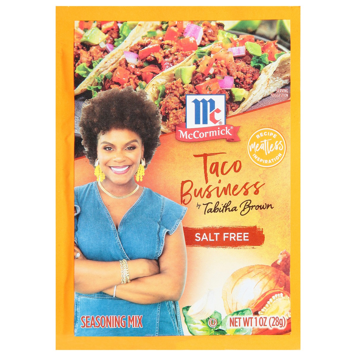 McCormick Salt Free Taco Business by Tabitha Brown Seasoning Mix, 1 oz ...