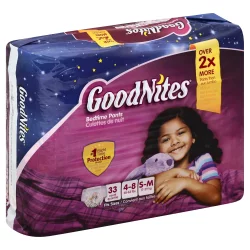 GoodNites Girls Bedtime Pants Small/Medium
