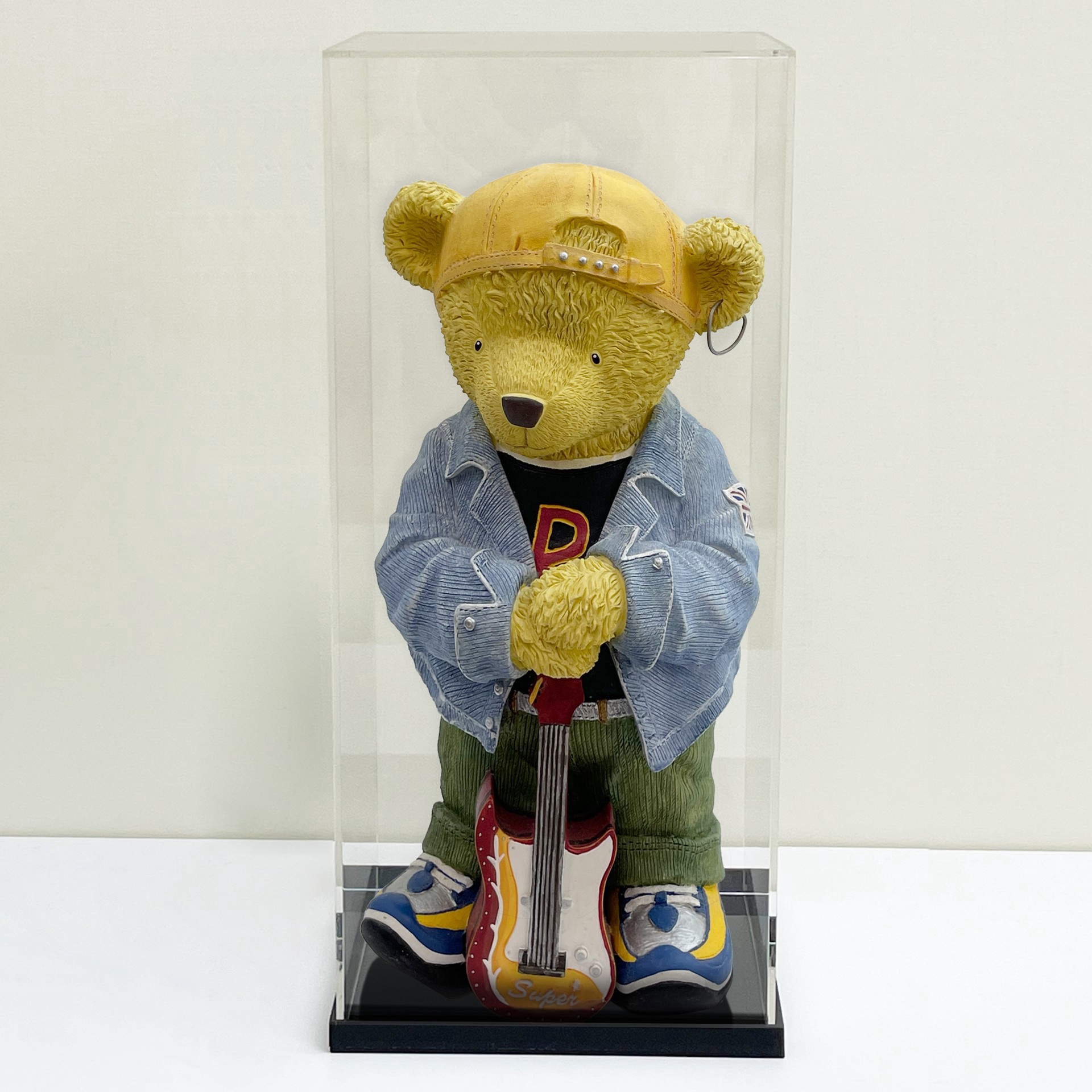 slide 4 of 4, 12" Clear Acrylic Doll Display Case By Studio Decor, 6.1 in x 14.3 in x 6.1 in