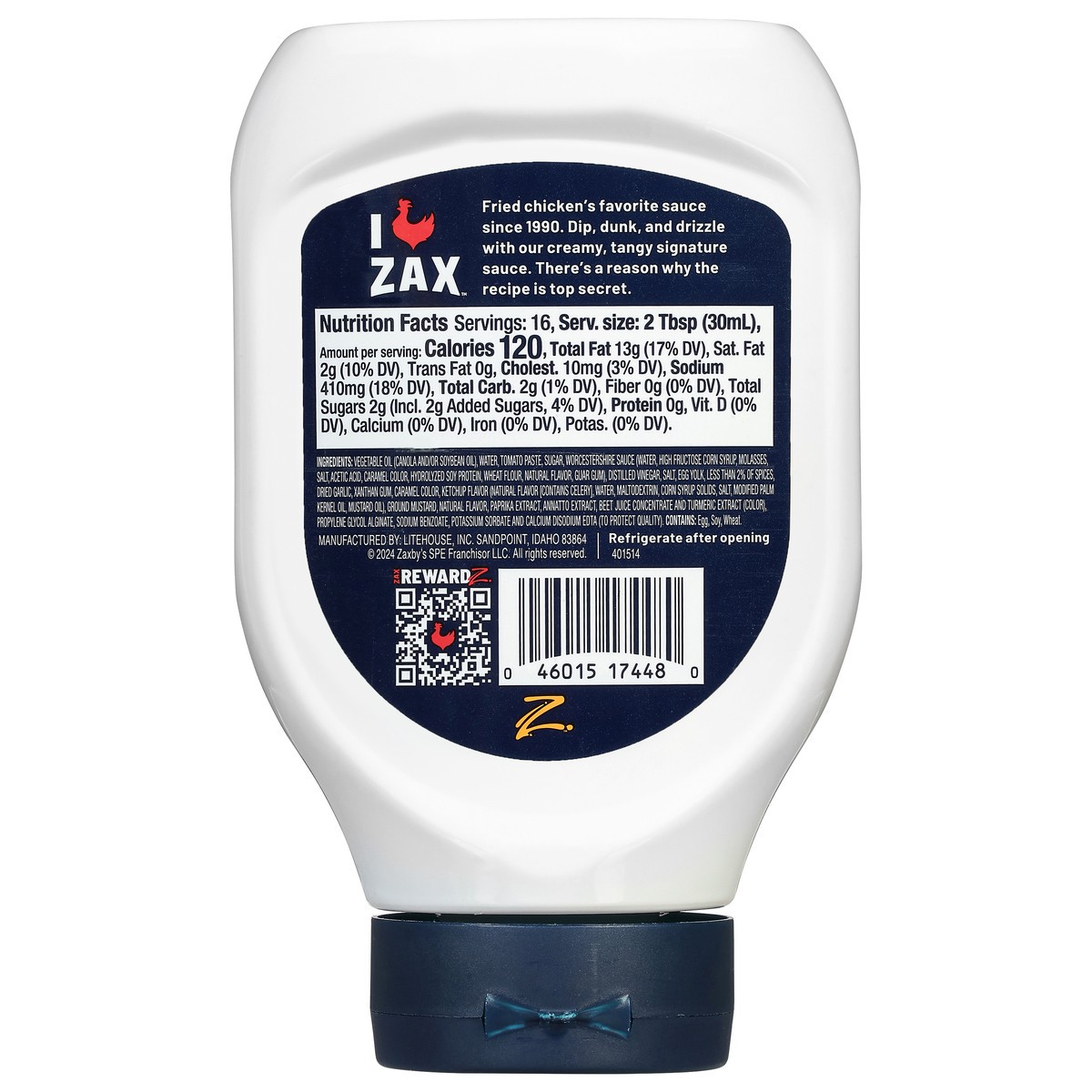 slide 2 of 13, Zaxbys Zax Sauce 16 fl oz, 16 oz