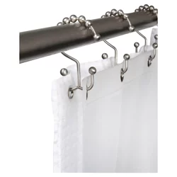 Split Glide Shower Hook, Brushed Nickel