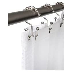 Split Glide Shower Hook, Brushed Nickel