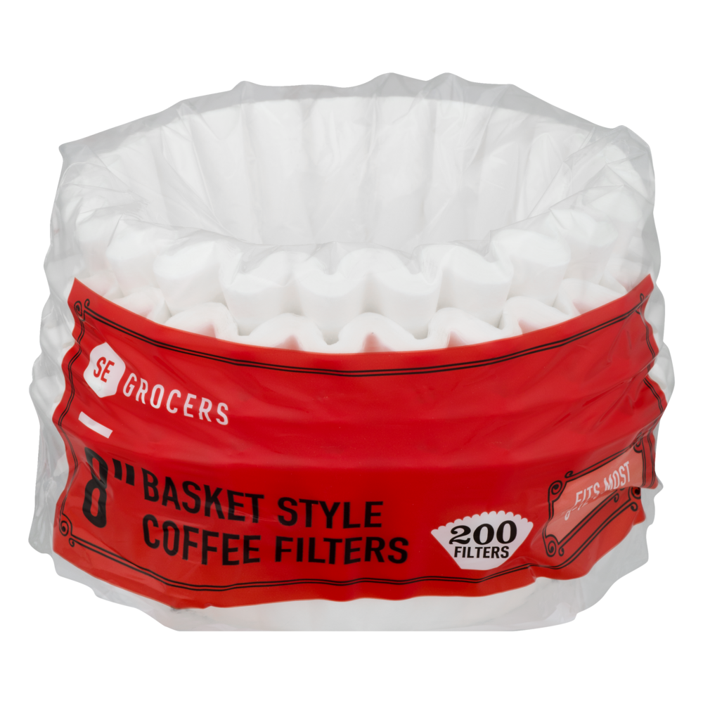 slide 1 of 1, SE Grocers Basket Style Coffee Filters- 200 ct, 200 ct
