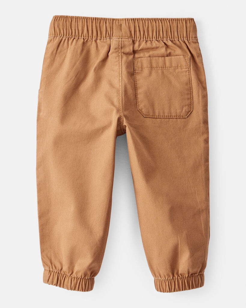 slide 3 of 3, Carter's Carters Baby Boy Cotton Pull-On Fashion Pants - Brown Brown 9M, 1 ct
