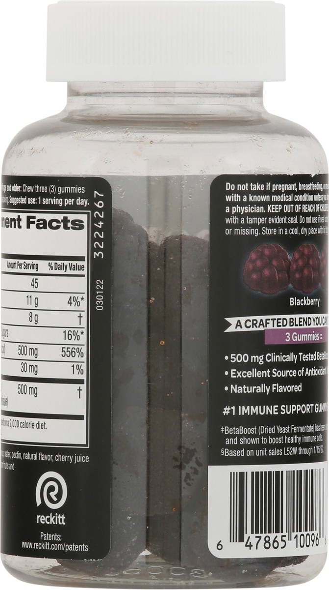 slide 5 of 9, Airborne Advanced Immune Support Gummies Blackberry, 30 ct