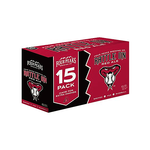 slide 1 of 1, Four Peaks Sports Pack - Rattle On Red Ale, 15 pkc