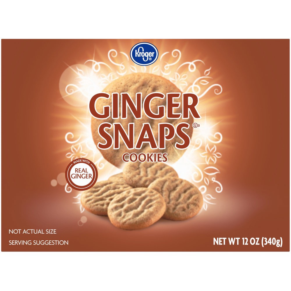 slide 2 of 5, Kroger Ginger Snaps Cookies, 12 oz