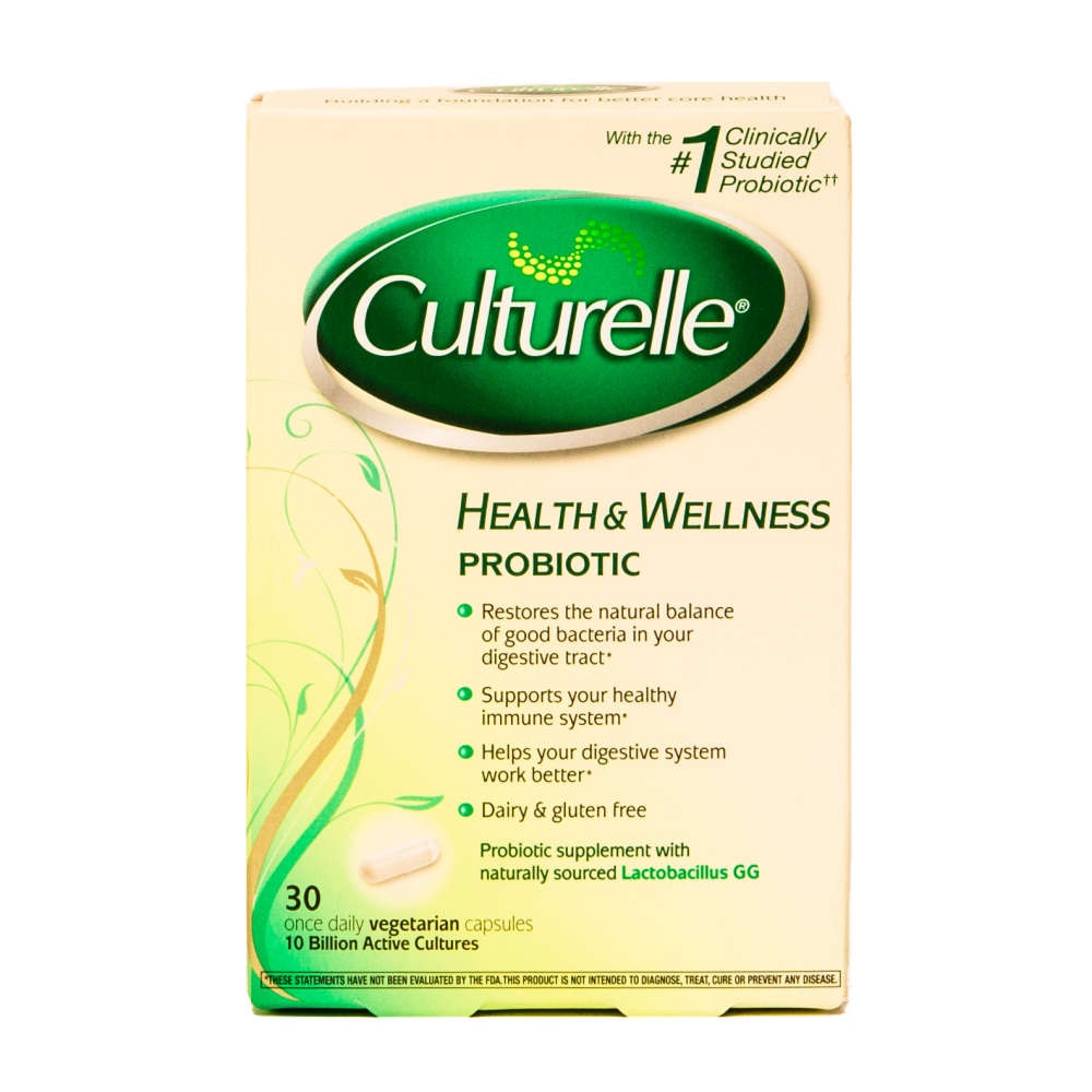 slide 1 of 1, Culturelle Probiotics Health & Wellness Probiotic Capsules, 30 ct