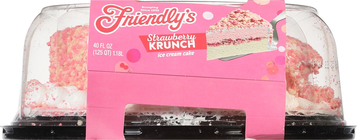 slide 5 of 9, Friendly's Strawberry Krunch Ice Cream Cake 40 fl oz, 40 fl oz