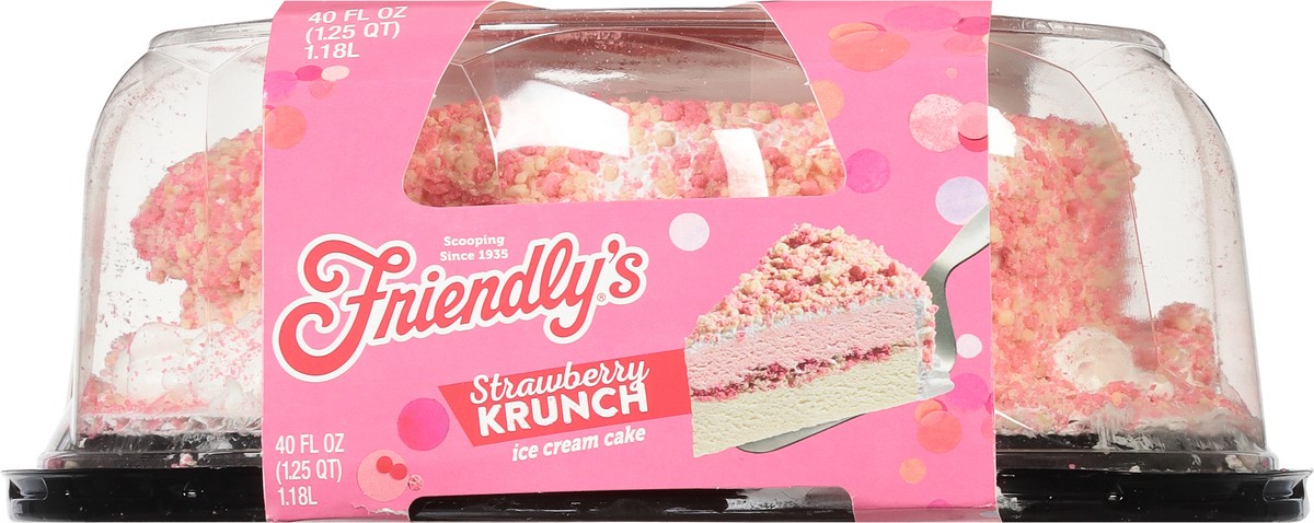 slide 6 of 9, Friendly's Strawberry Krunch Ice Cream Cake 40 fl oz, 40 fl oz