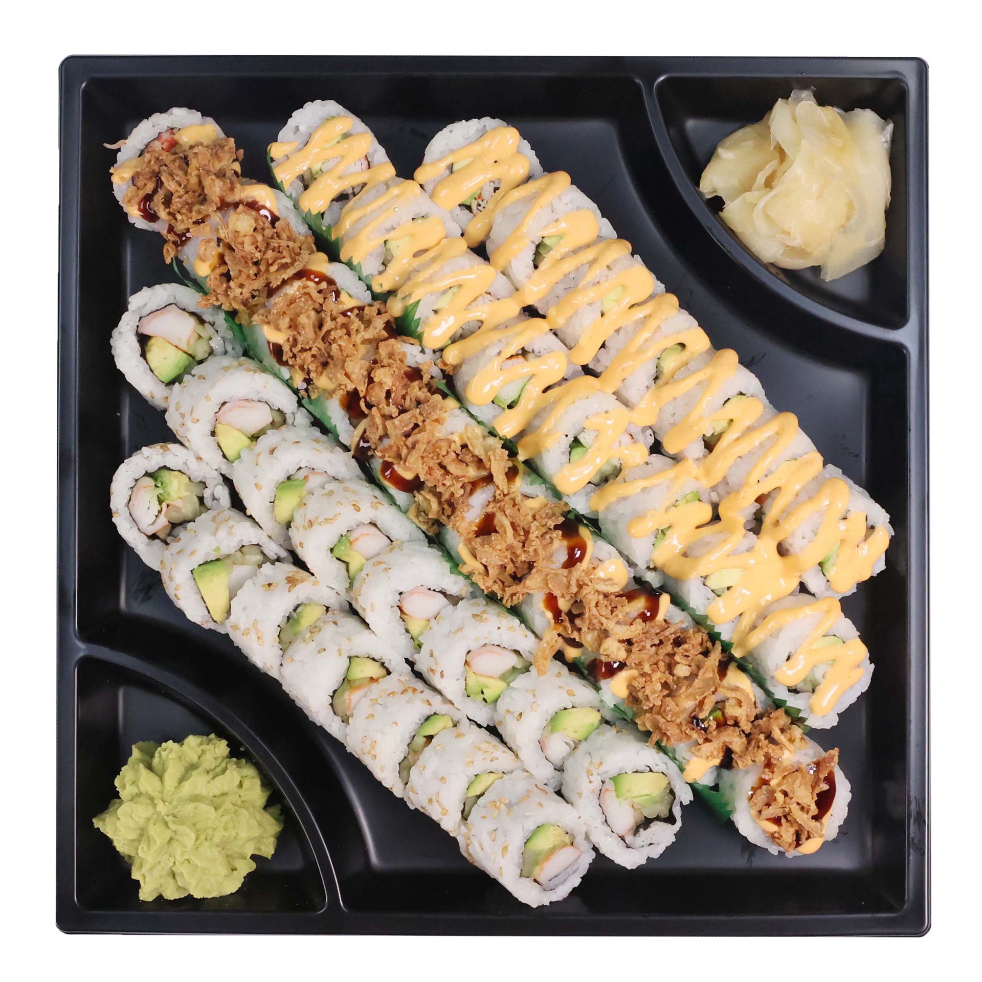 slide 1 of 1, H-E-B Sushiya Kosher California Party Tray, 34.39 oz