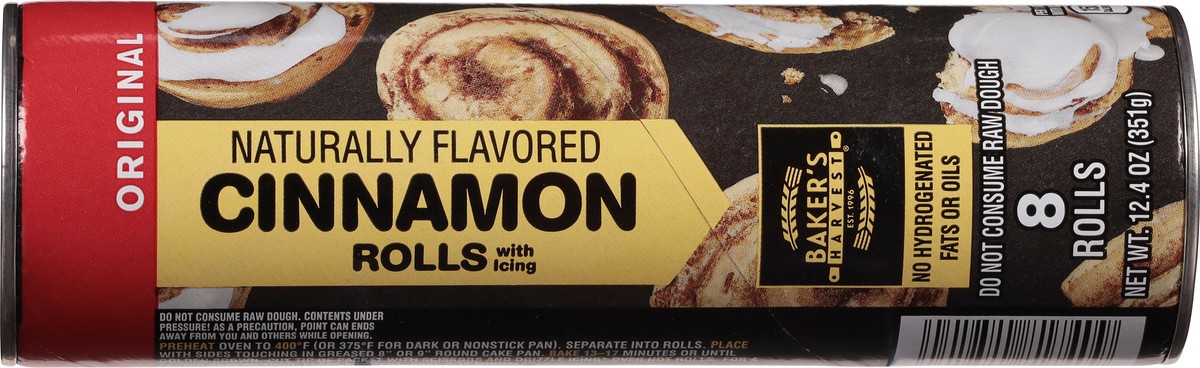 slide 3 of 9, Baker's Harvest Original Cinnamon Rolls with Icing 12.4 oz, 12.4 oz