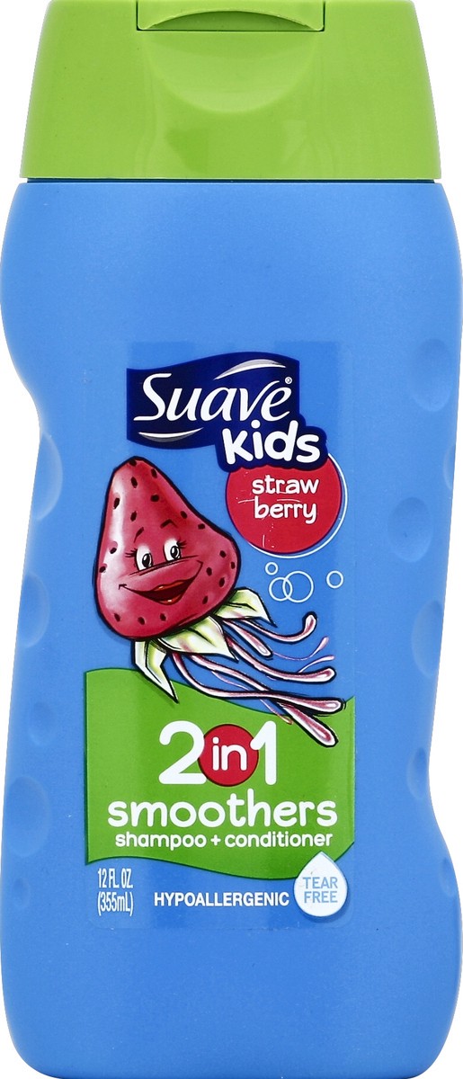 slide 5 of 6, Suave Kids 2 in 1 Shampoo and Conditioner Strawberry Blast, 12 oz, 12 oz