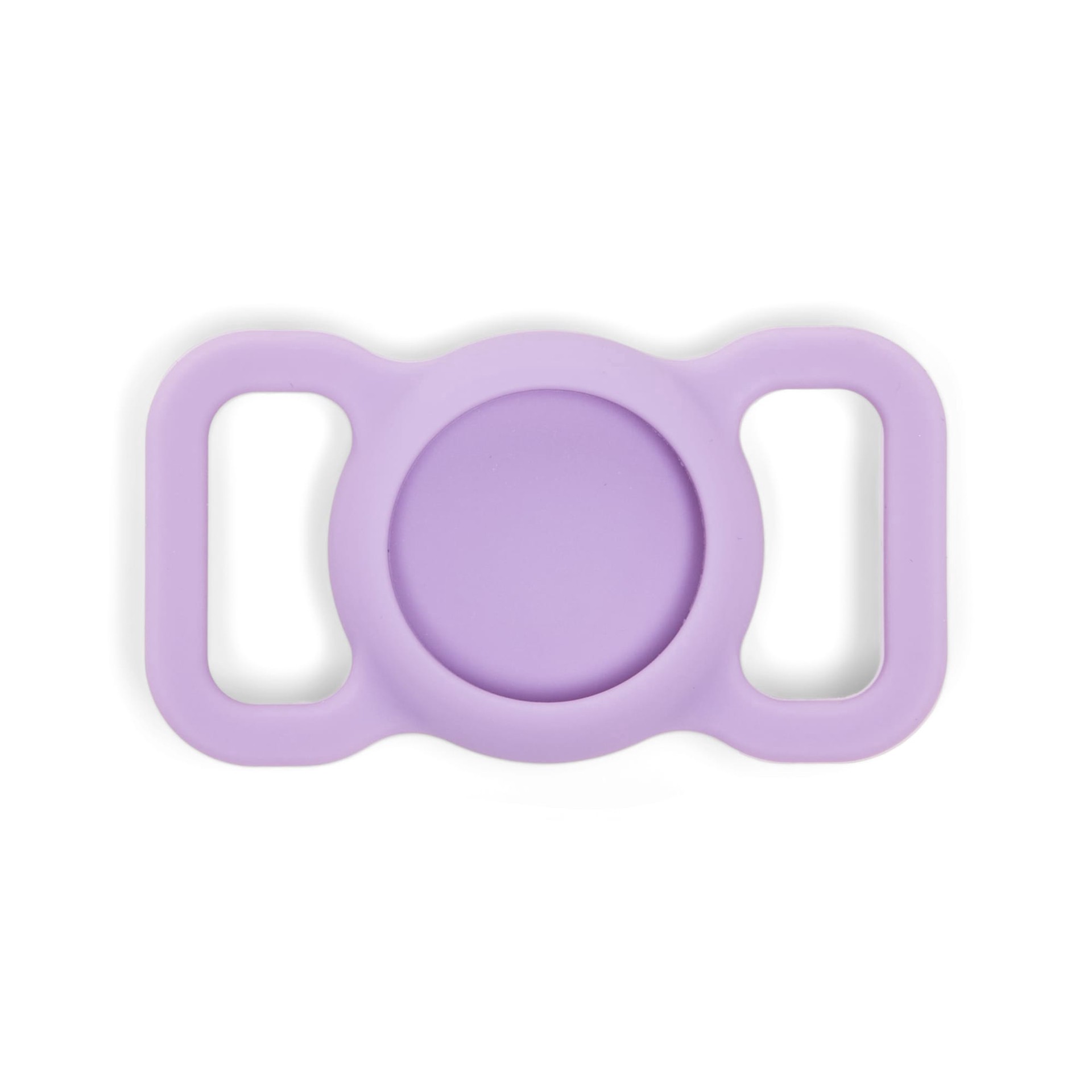 slide 1 of 1, YOULY Tech Tag Holder for Dog Collars up to 1"W, Lavender, Medium/Large, Med-Lrg