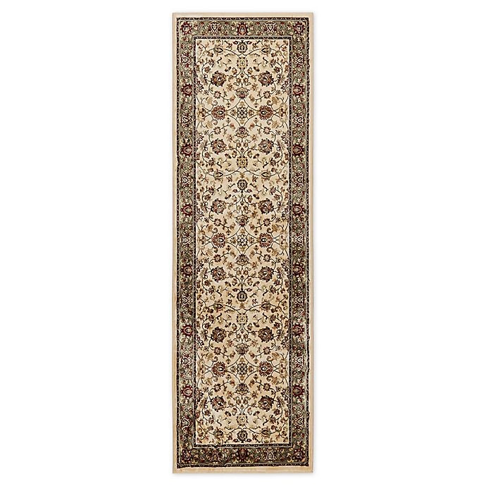 slide 1 of 8, Verona Classic Runner - Peacock/Ivory, 2 ft 2 in x 6 ft 11 in