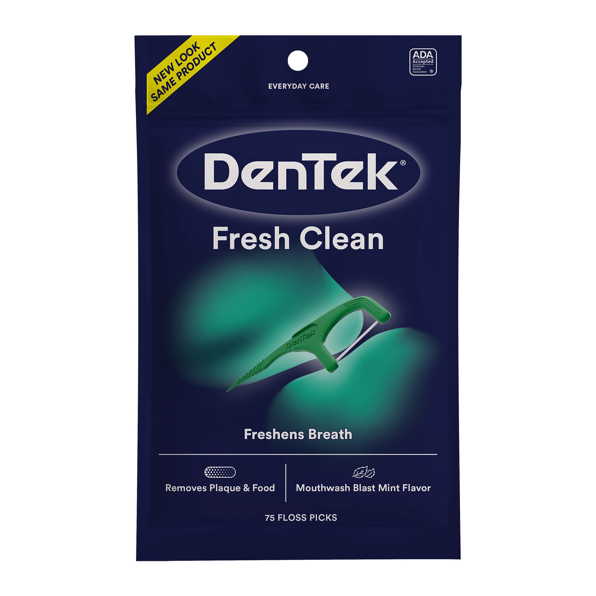 slide 1 of 9, DenTek Fresh Clean Floss Picks, For Extra Tight Teeth, 75 Count, 75 ct