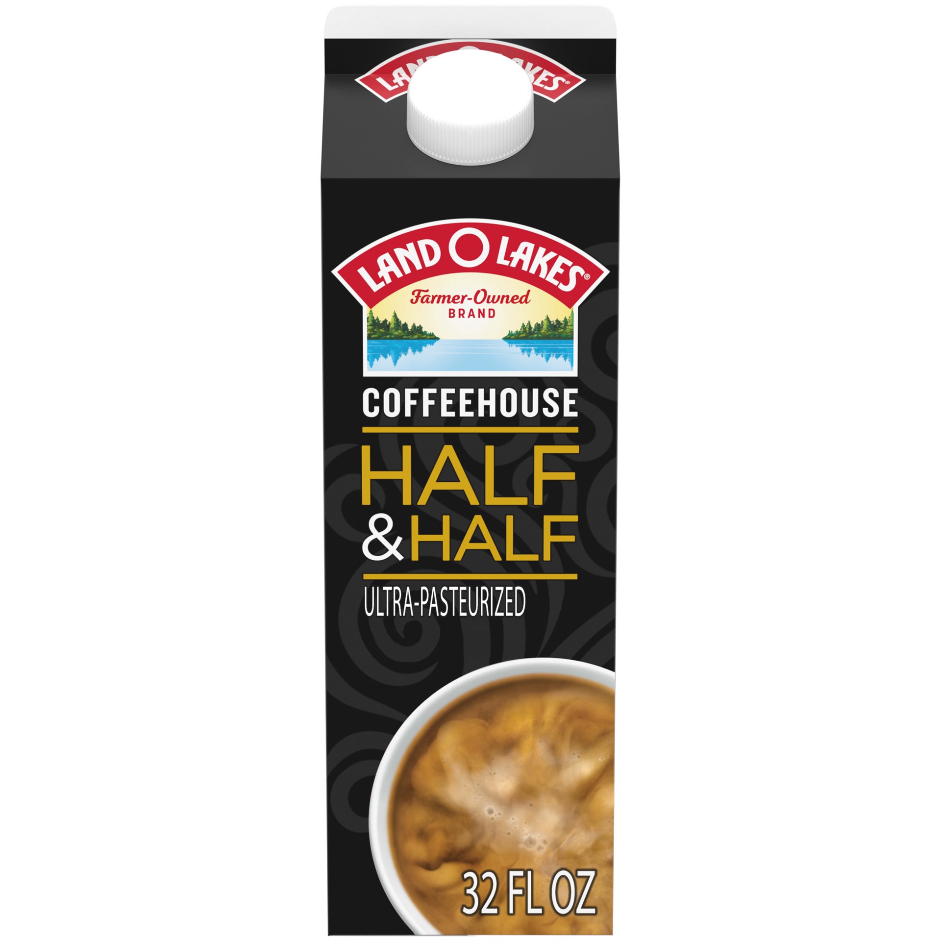 slide 1 of 8, Land O'Lakes Coffeehouse Half And Half, Coffee Creamer, 1 Quart, 32 fl oz