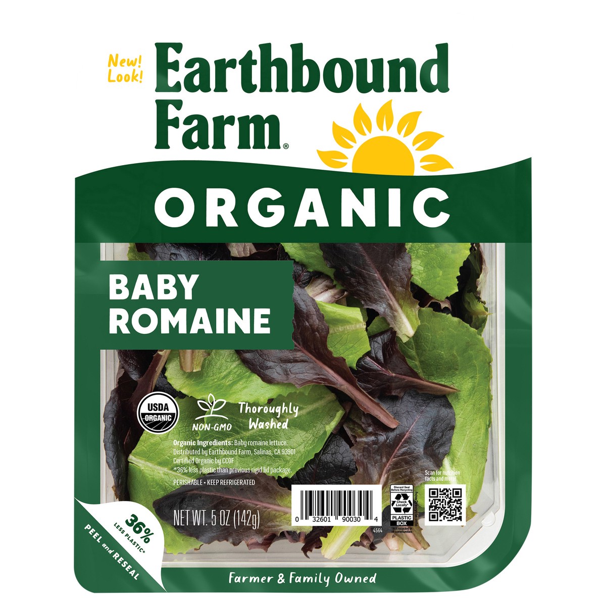 slide 1 of 3, Earthbound Farm Organic Baby Romaine 5 oz, 5 oz