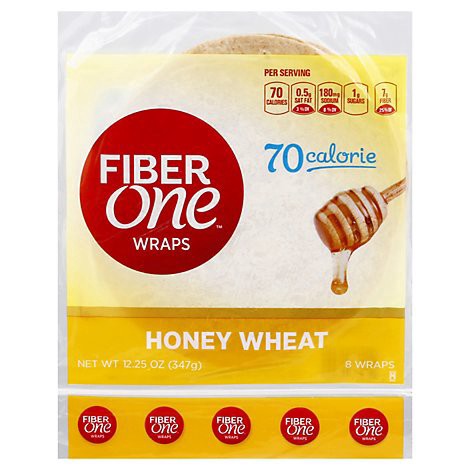 slide 1 of 1, Fiber One Honey Wheat Wrap - 12.5 Oz, 12.5 oz
