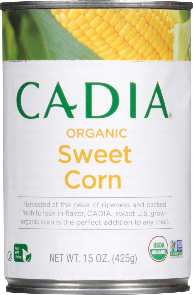 slide 3 of 13, Cadia Organic Sweet Corn 15 oz, 15 oz