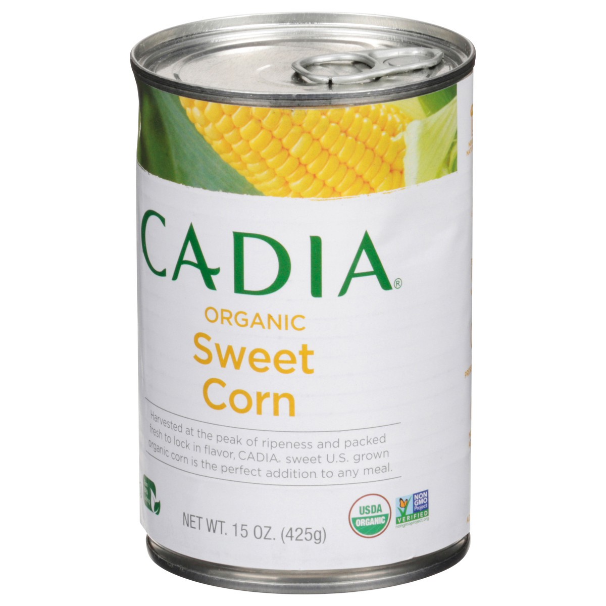 slide 9 of 13, Cadia Organic Sweet Corn 15 oz, 15 oz