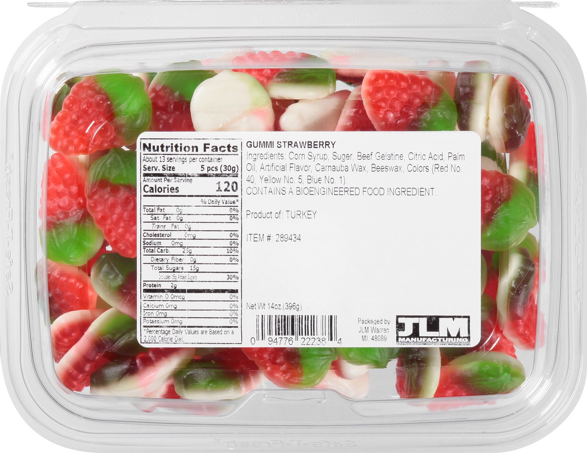 slide 10 of 12, JLM Manufacturing Strawberry Gummi 14 oz, 14 oz