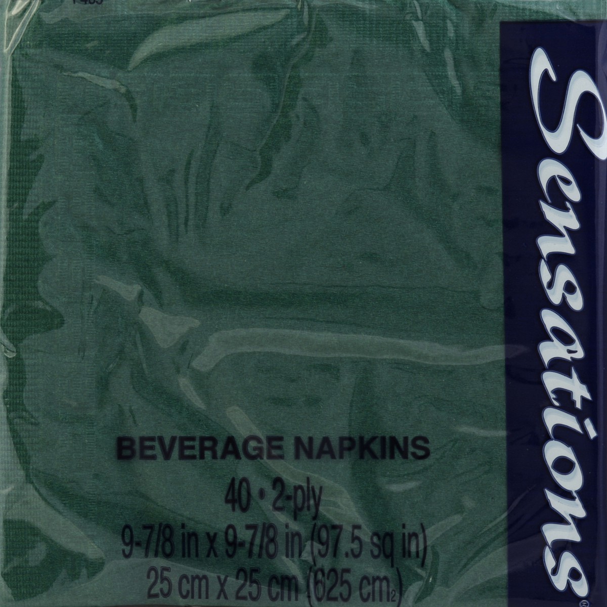 slide 5 of 6, Sensations Napkins, Beverage, Hunter Green, 2-Ply, 40 ct