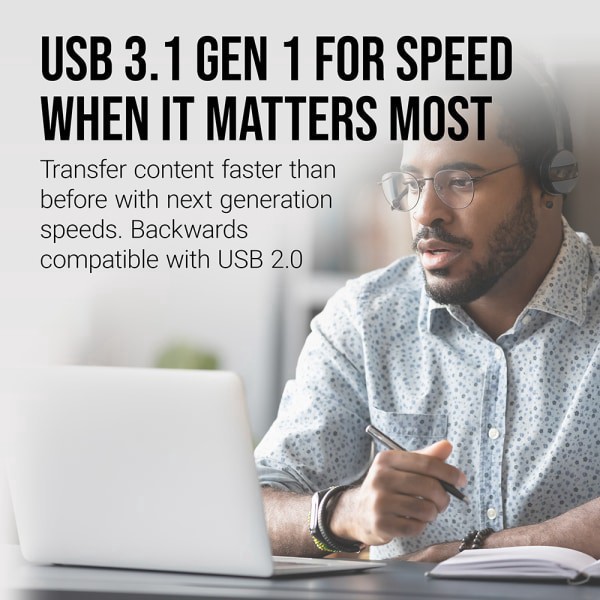 slide 8 of 10, PNY Elite-X Fit Usb 3.0 Flash Drive, 256Gb, Black, 1 ct