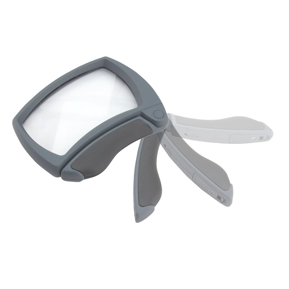 slide 2 of 4, Carson Lighted Magnifold 2X Power Led Handheld Magnifier, 1 ct