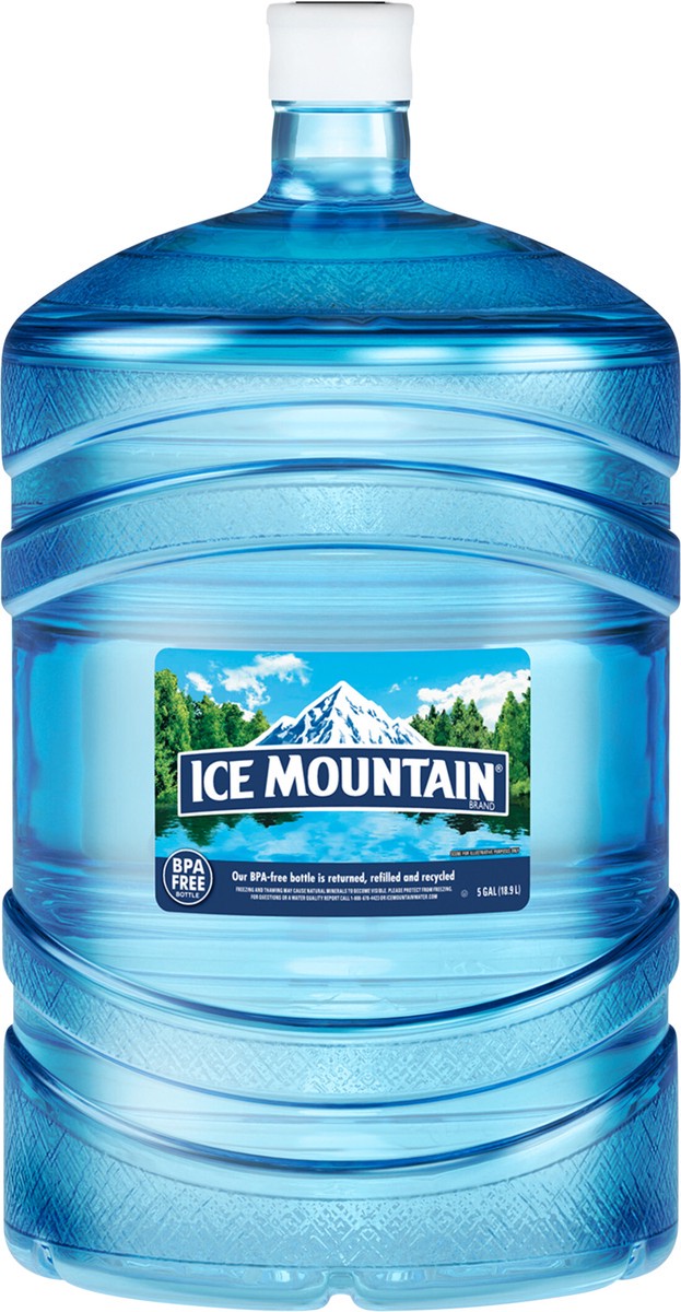 slide 2 of 7, ICE MOUNTAIN Brand 100% Natural Spring Water, 5-gallon plastic jug, 5 g