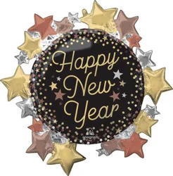 Happy New Year Oversized Helium Filled Balloon