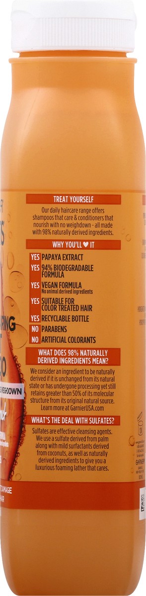 slide 3 of 11, Garnier Damage Repairing Treat Shampoo With Papaya Extract, 11.8 oz