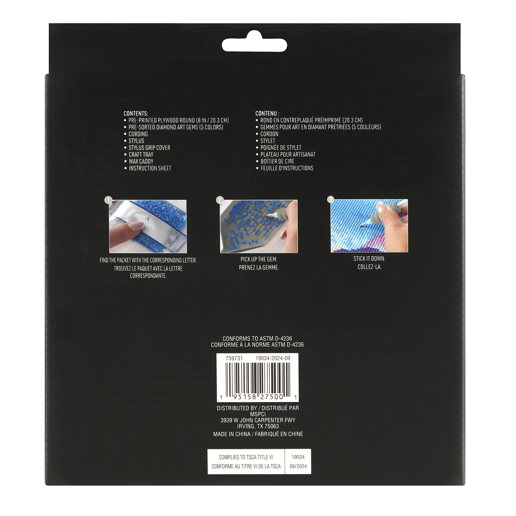 slide 3 of 4, Mushroom Wood Plaque Diamond Art Kit By Make Market, 8 in