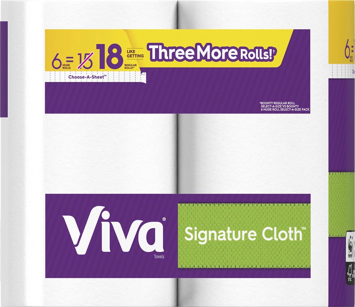 slide 2 of 8, Viva Signature Cloth Choose-A-Sheet White Paper Towels, 6 ct