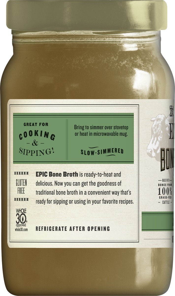 slide 6 of 9, EPIC Beef Jalapeno Sea Salt Bone Broth, Keto Friendly, Paleo Friendly, 14 fl oz, 14 fl oz